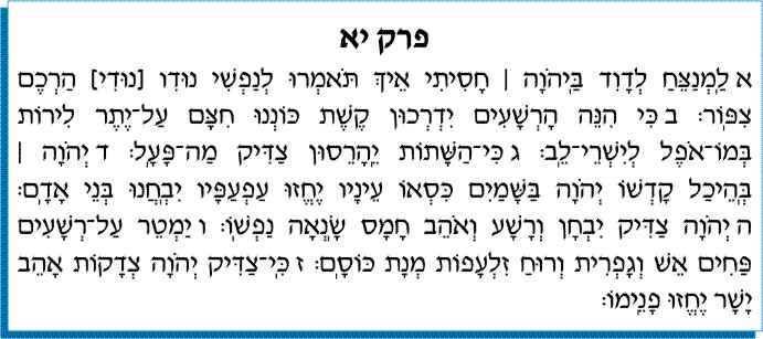 tehilim jour semaine